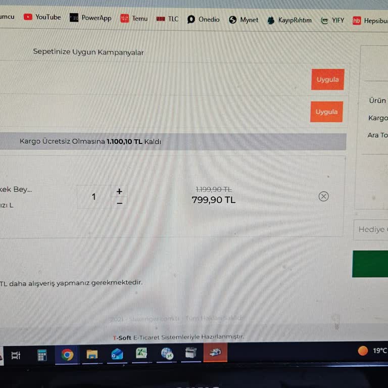 Sepette Anlık Fiyat Artışı Ve Orijinal Ücretle Alışveriş İsteği