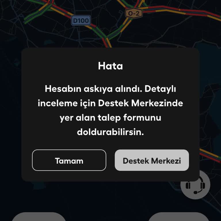 Martı Tag Sürücü Hesabım Açıklama Olmadan Askıya Alındı Bilgi Ve Çözüm Talebi