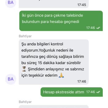 1XBET'te 3.000 TL Çekim Talebinde Cevapsız Bekleme