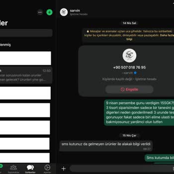 Üç Tişörtten Sadece Biri Teslim Edildi, Diğerleri Eksik Ve Biri Yanlış Beden