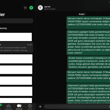 Üç Tişörtten Sadece Biri Teslim Edildi, Diğerleri Eksik Ve Biri Yanlış Beden