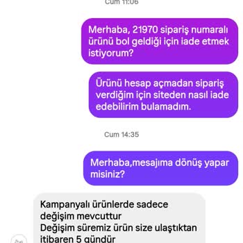 İade Reddi Ve Zorunlu Değişim Nedeniyle Yaşadığım Mağduriyet