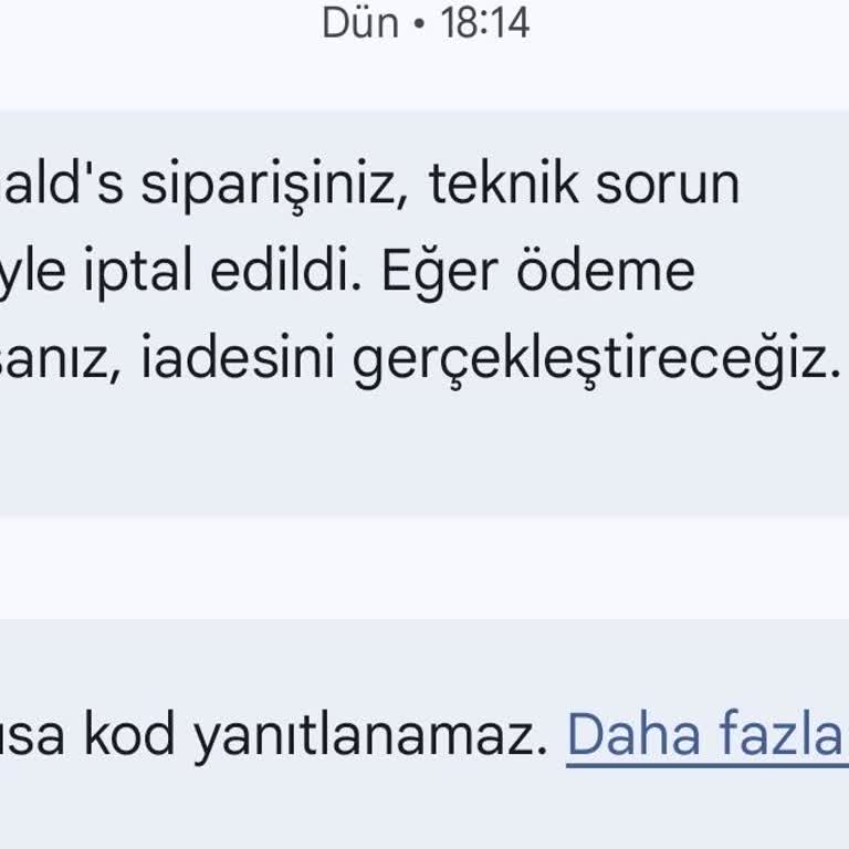 McDonald's Zonguldak Şubesinde Uzun Bekleme Sonrası Sipariş İptali