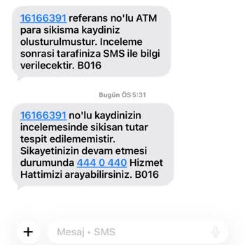 ATM’de Sıkışan 2.550 TL Ve Müşteri Hizmetlerine Ulaşamama