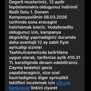 Vodafone Yanlış Faturası Ve Çelişkili Müşteri Hizmetleri