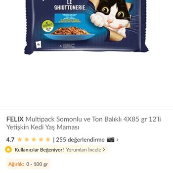 Eksik Kedi Maması Ve Yanıltıcı Ürün Açıklaması