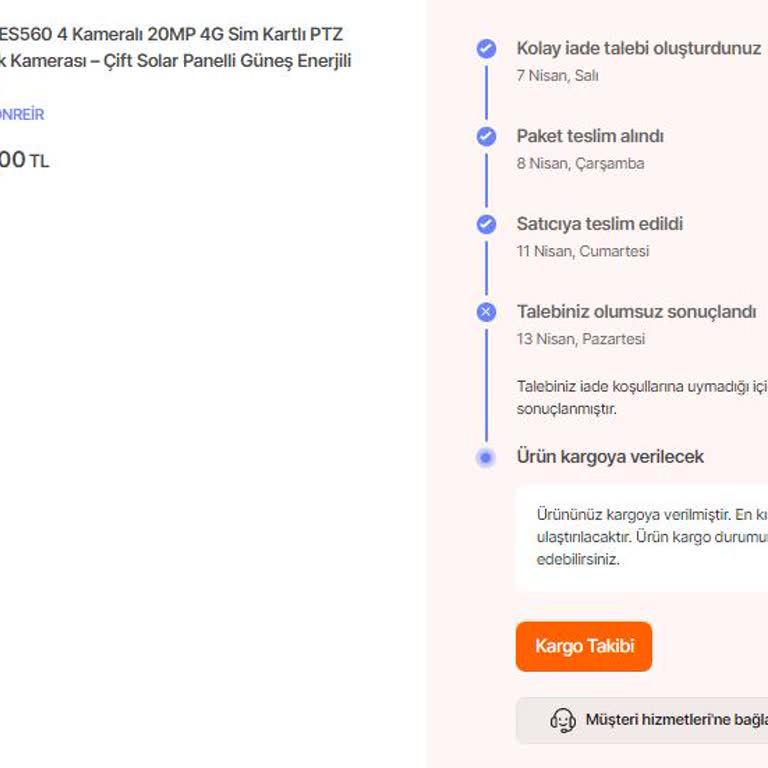 Sonreir Kargo Komşuma Teslim Edildi, İade Talebim Haksız Gerekçelerle Reddedildi