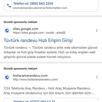Google Sponsorlu Reklamda Sahte Tüvtürk Sitesiyle 50.499 TL Kayıp