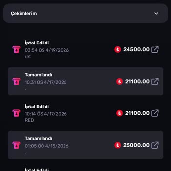 Jojovabet Kazancım Yarısı Açıklama Yapılmadan Silindi