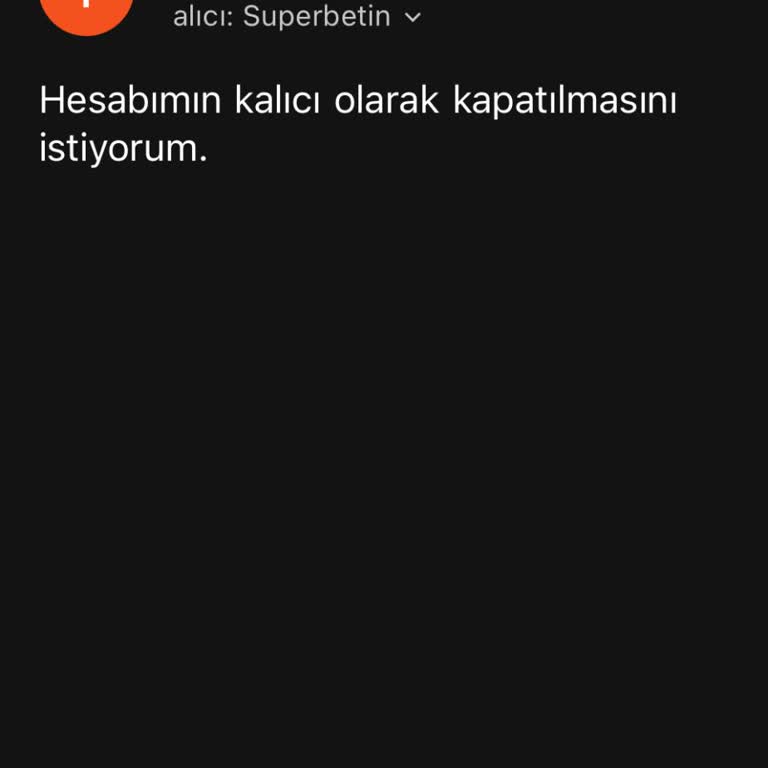 Hesabımın Kalıcı Kapatılmasını Talep Ediyorum