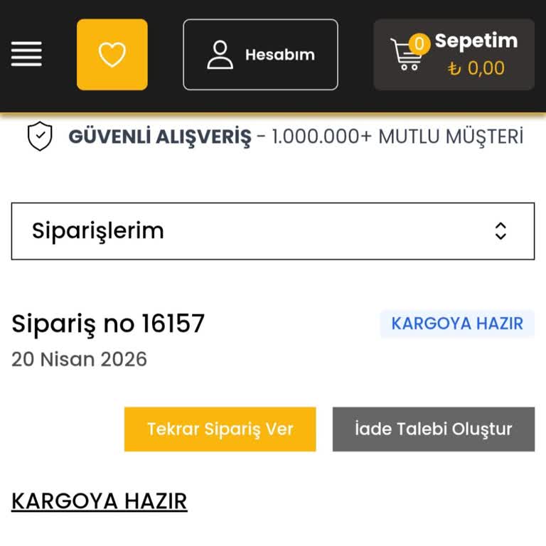 Aynı Gün Kargo Sözünü Yerine Getirmeyen Opelcenter'dan Sipariş İptali Ve İade Talebi