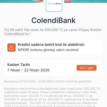 Colendibank Hesabımı Kapatmama İzin Verilmedi