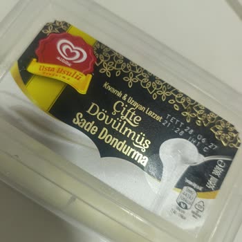 Algida Dondurmanın İçindeki Kristal Pütürler Bozukluk İşareti