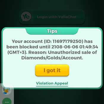 I Face Yalla Ludo Ban for Sticker Promotion and Request Unban