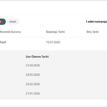 Vodafone'un Pasif Numaralara Çifte Fatura Kesmesi Ve Limit İhlali