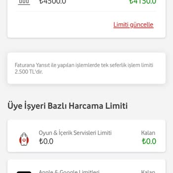 Vodafone'un Pasif Numaralara Çifte Fatura Kesmesi Ve Limit İhlali