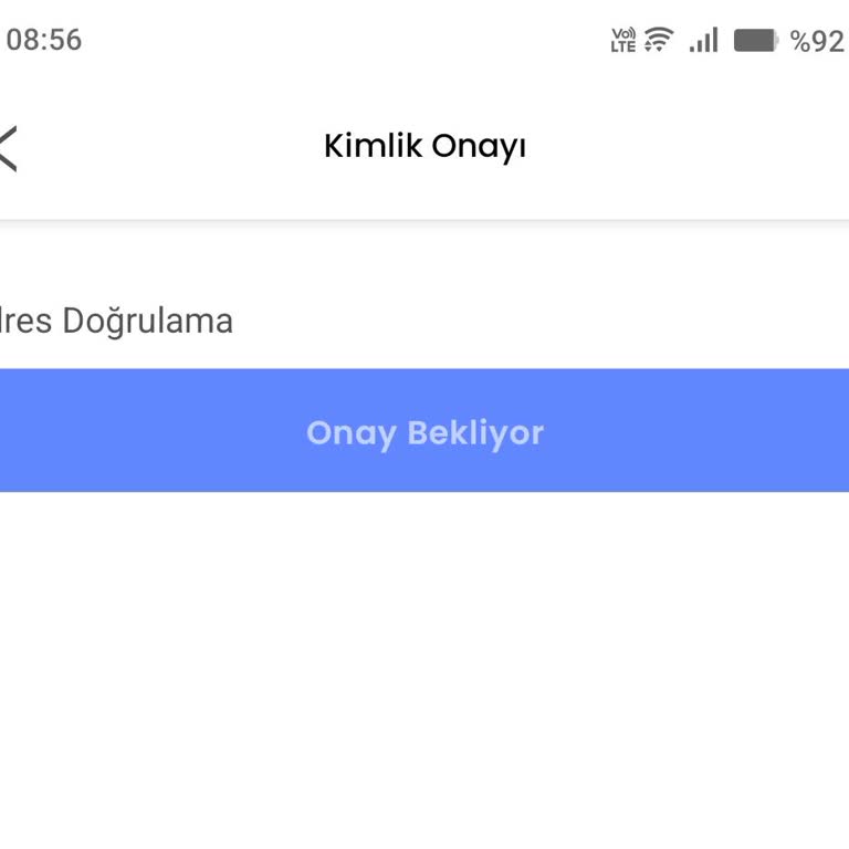 Hesap Onayı Beklemede, İletişim Ve Bilgilendirme Yok