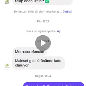 Egenin Bereketi Küflü Hurma, İade Reddi ve Fatura Kesilmemesi