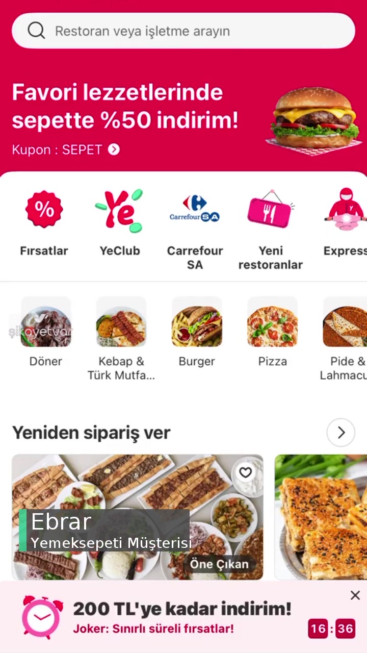 Yemeksepeti Ye Club Buton videonun kapak resmi