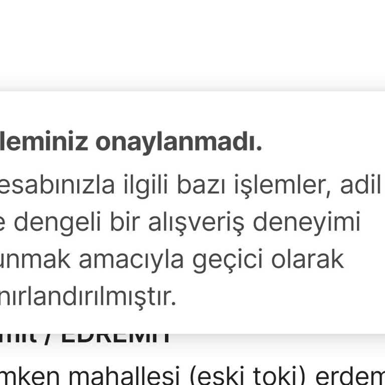 Hepsiburada'da Uyarı Olmadan Haksız Alışveriş Kısıtlaması