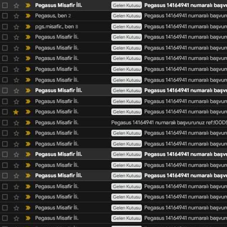 Pegasus Uçuş Ertelenmesi Sonrası Fatura İbrazına Yanıtsız Otomatik Mailler