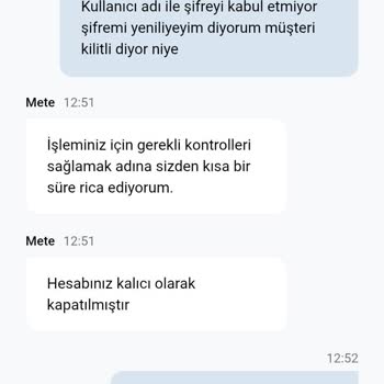 Açıklama Olmadan Hesabım Kapatıldı Ve 5.000 TL Bakiye Ödenmedi
