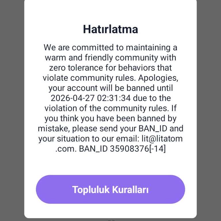 Yanlış Ban Kararıyla Hesabım Kullanılamıyor