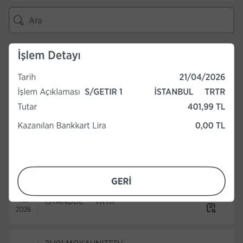 Getir'de İzin Verilmeyen 1200 TL Çekim Ve Kart İptali Mağduriyeti