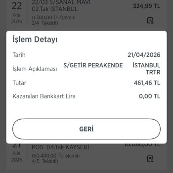Getir'de İzin Verilmeyen 1200 TL Çekim Ve Kart İptali Mağduriyeti