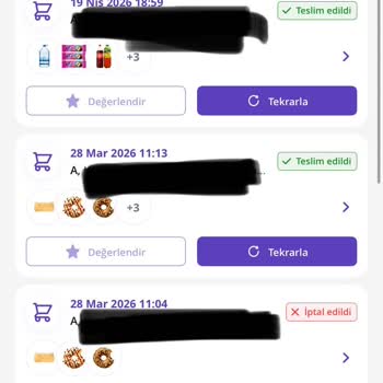 Getir'de İzin Verilmeyen 1200 TL Çekim Ve Kart İptali Mağduriyeti