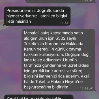 Abiye Merkezinde İade Şartları Ve Kargo Ücreti Sorunu