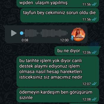 15.000 TL Çekim Talebimin Ödenmemesi Ve Çelişkili Canlı Destek Açıklamaları