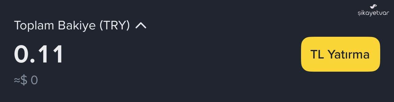 Binance İzinsiz TL Dönüşümü Ve Coin Satışı Sonucu 15.000 Dolar