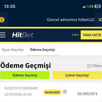Hitbet İptal Edilen Çekim Nedeniyle Güven Kaybı