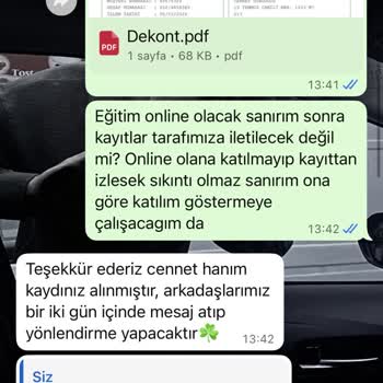 Sertifika Teslim Edilmemesi Ve İletişimsizlik