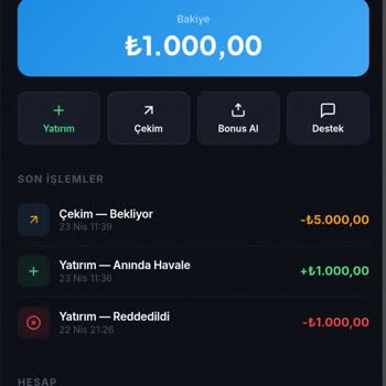 Deneme Bonusu Sonrası Hesabım Engellendi Ve 1000 TL İadesi Bekliyorum