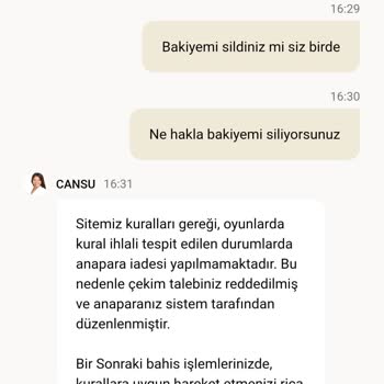 Çapraz Bahis Nedeniyle Tek Taraflı Bakiyenin Silinmesi Ve Destek Yokluğu