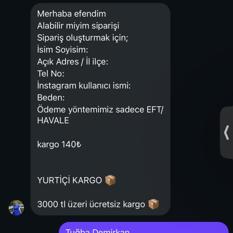 Ürün Üretilemediği İçin Ücret İadesi Talebi