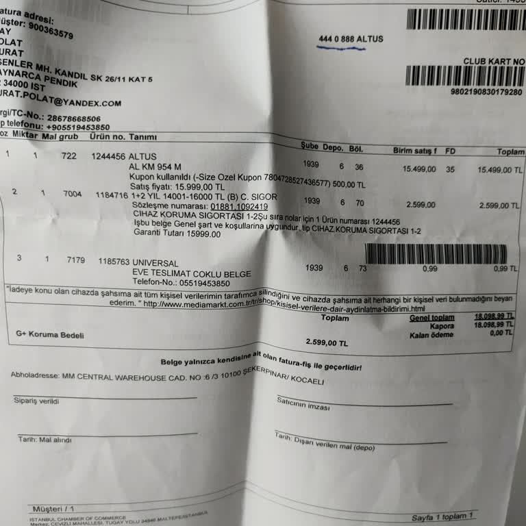 MediaMarkt Ek Garanti Sözünü Tutmadı Ve Servisi Kullanıcıya Bıraktı