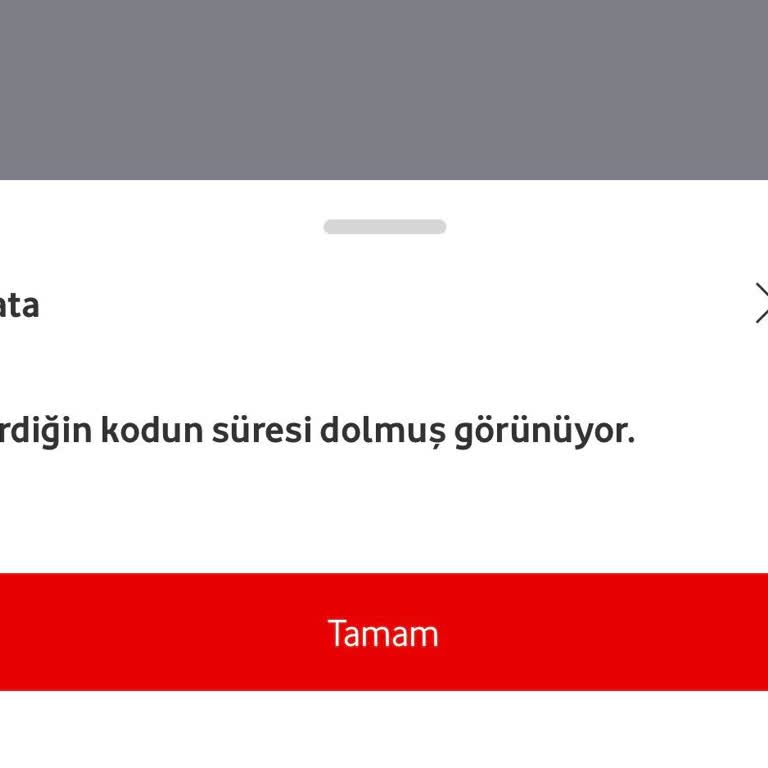 Vodafone Pay Kodum Süresi Yanlış Gösteriliyor, 750 TL Bakiyemi Kullanamıyorum
