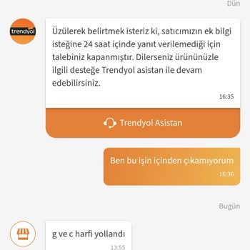 G Ve C Harfleri Yanlış Gönderildi, İade Talebi