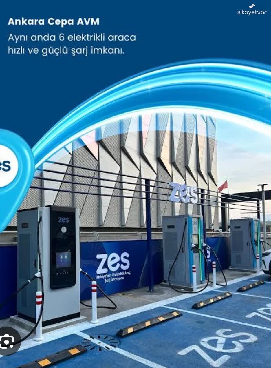 ZES Şarj İstasyonları ZES Şarj İstasyonunda 7 Dakika Gecikme İçin