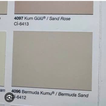 Katalogdaki Bermuda Kumu Rengi Duvarlarda Uyuşmuyor