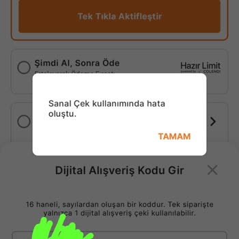 Yandex’teki Migros Hediye Çeki Aktif Olmadığı İçin Hayal Kırıklığı