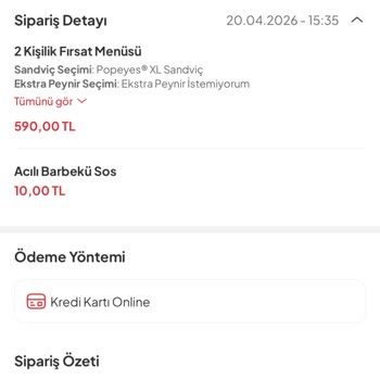 Yanlış Menü Teslimi Ve Geciken İade Şikayeti