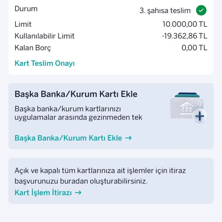 Garanti BBVA'da Adıma Açılan Ticari Kredi Kartı Yetkisiz Kullanım