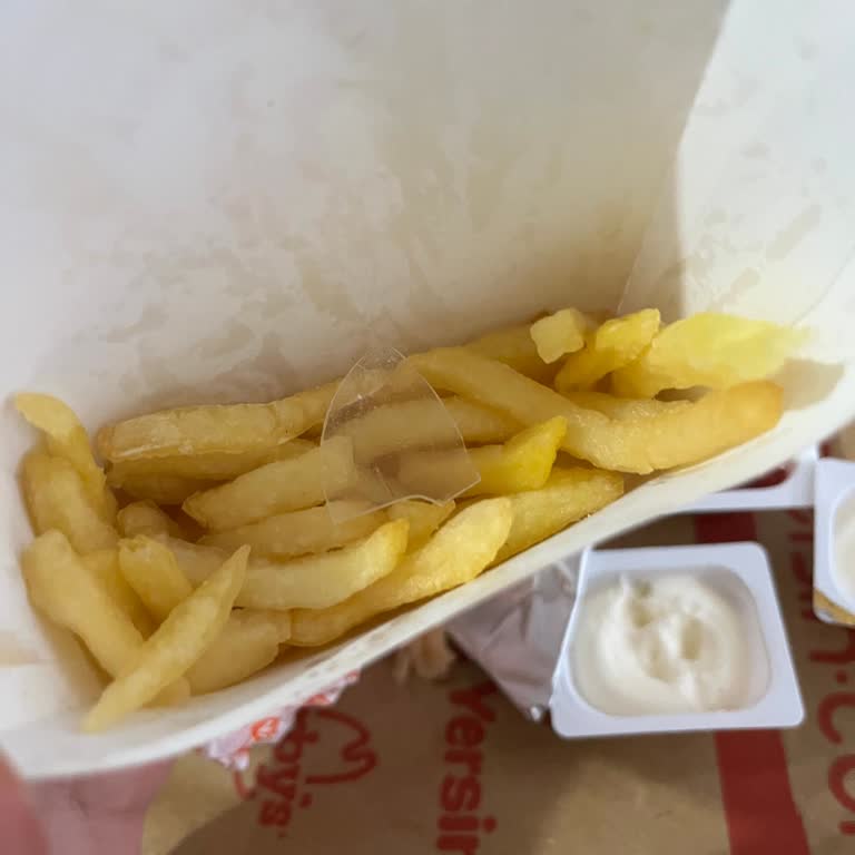 Popeyes Siparişimde Patatesin İçinden Cam Parçası Çıktı