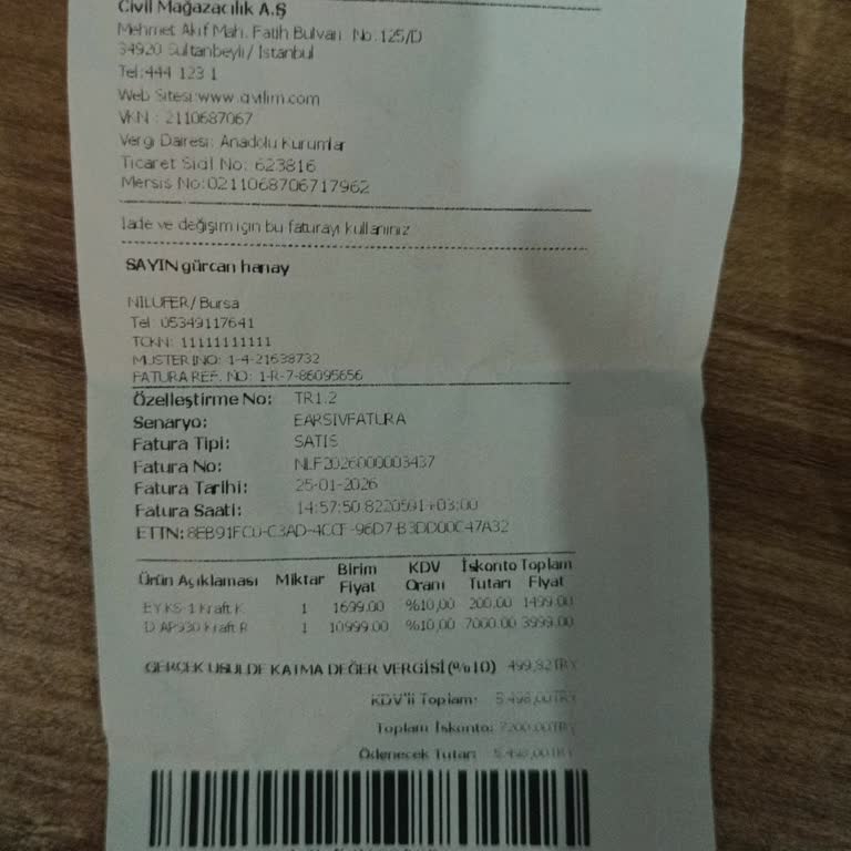 Kraft Park Yatağı İçin Eksik Kanca Ve Geri Dönüş Olmayan Müşteri Hizmeti