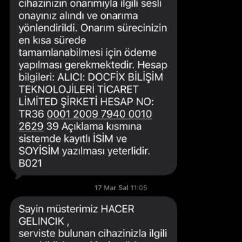 Ödenen 12.500 TL Tamir Ücreti İçin Hiç Hizmet Alınamadı Ve Ürünler Aynı Sorunla Döndü