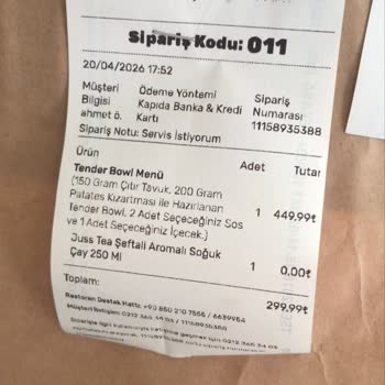 Eksik Menü Ve İade Sözünün Geri Çekilmesi